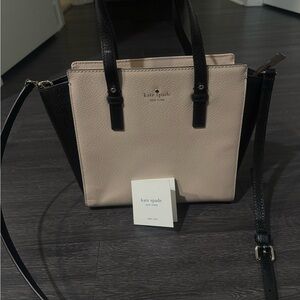 Kate Spade Black and Tan Satchel